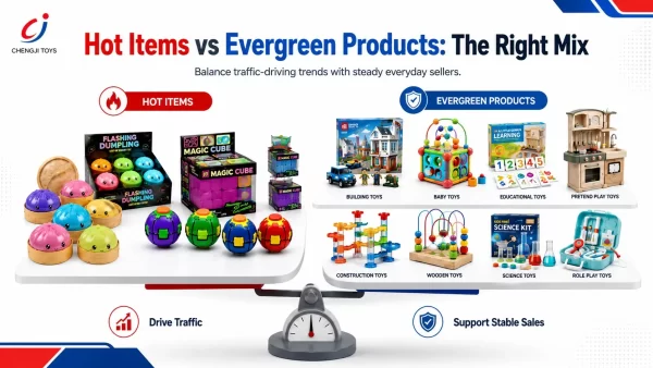hot item vs evergreen product
