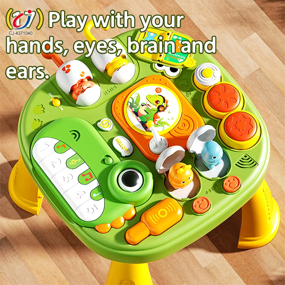 Wholesale Baby Activity Center Table, Dinosaur Theme - CE, ISO, BSCI, and FSC Certified Educational Toys For Europe - 画像 (6)
