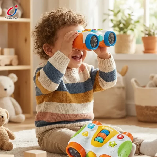 Wholesale Baby Telescope Toy With Sound & Light, Toddler Interactive Learning Binoculars- Educational Toddler Toys