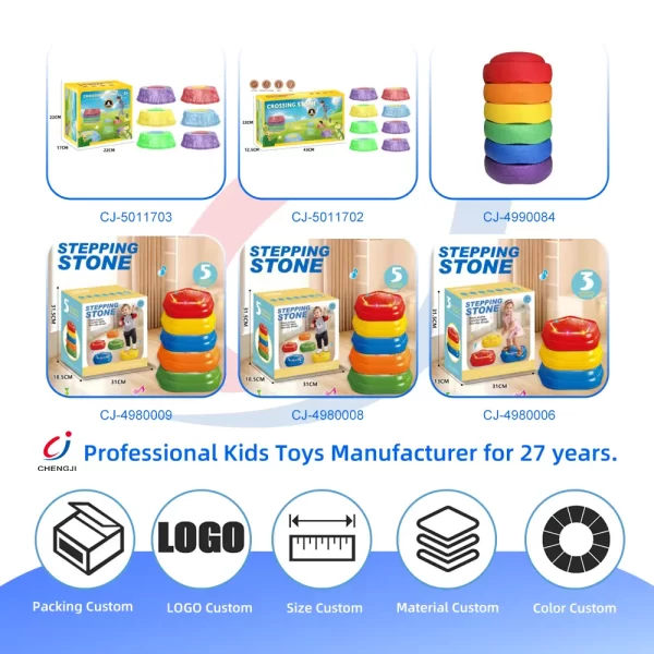 Wholesale Balance Sensory Stepping Stones Indoor Outdoor Play With Light & Music-Baby Toys Wholesale