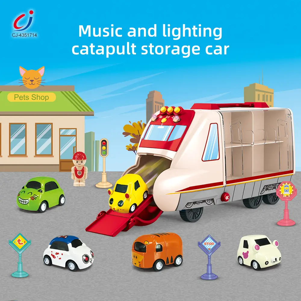 Wholesale Carrier Vehicles Toy, Multifunctional Buttons, Colorful Music and Lighting - China Toys Supplier - Image 2