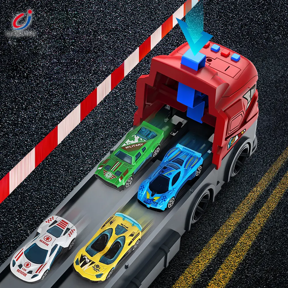 Wholesale Carrier Truck Race Track Toddler Toys, Transport Truck Car Toy Foldable Track for Kids - Image 5
