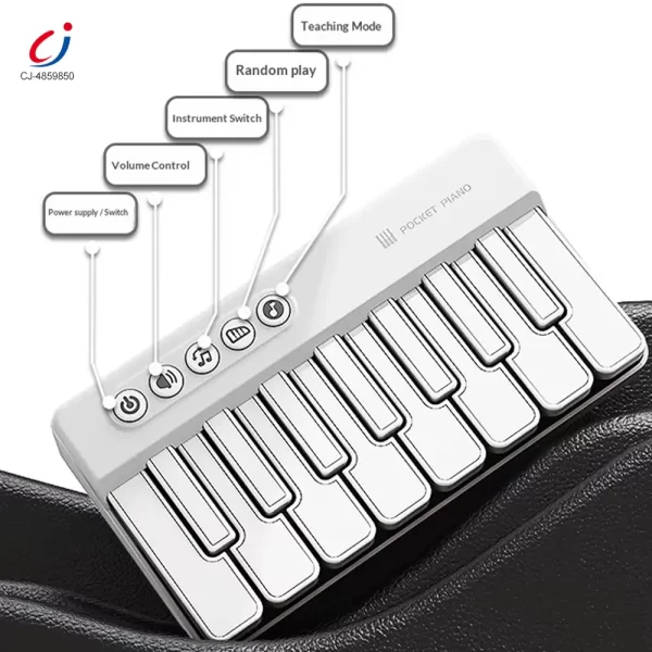 Wholesale 15 Key Kids Pocket Piano Toy LED Light Musical Instrument - Children's Educational Toys
