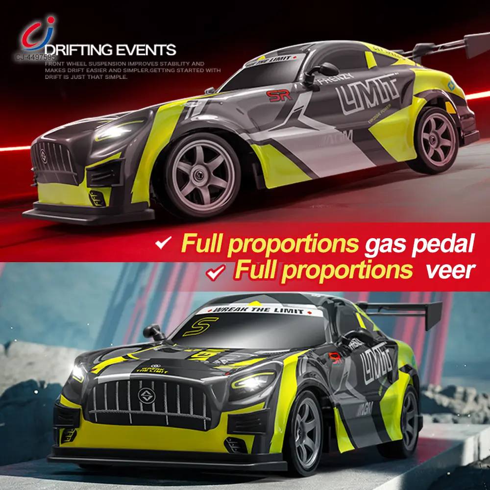 Wholesale 1:16 RC Drift Car, 4WD RC High-Speed Drift Car for Kids, with LED Lights - RC Drift Car Toy In Bulk - Image 3