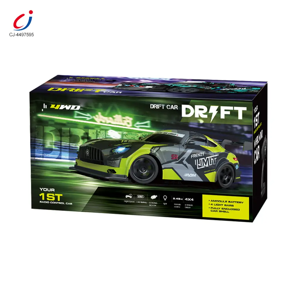 Wholesale 1:16 RC Drift Car, 4WD RC High-Speed Drift Car for Kids, with LED Lights - RC Drift Car Toy In Bulk - Image 6