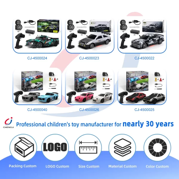 Wholesale 1:16 RC Drift Car, 4WD RC High-Speed Drift Car for Kids, with LED Lights - RC Drift Car Toy In Bulk