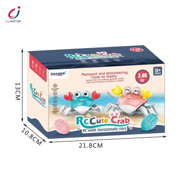 Wholesale RC Electric Induction Crab with Sound and Light - Bulk 2.4 GHz Wireless RC Animal Toys