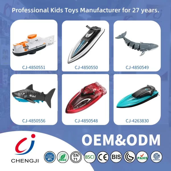 Wholesale RC Submarine Toy Remote Control Boat, Underwater Diving Waterproof RC Toy Submarine