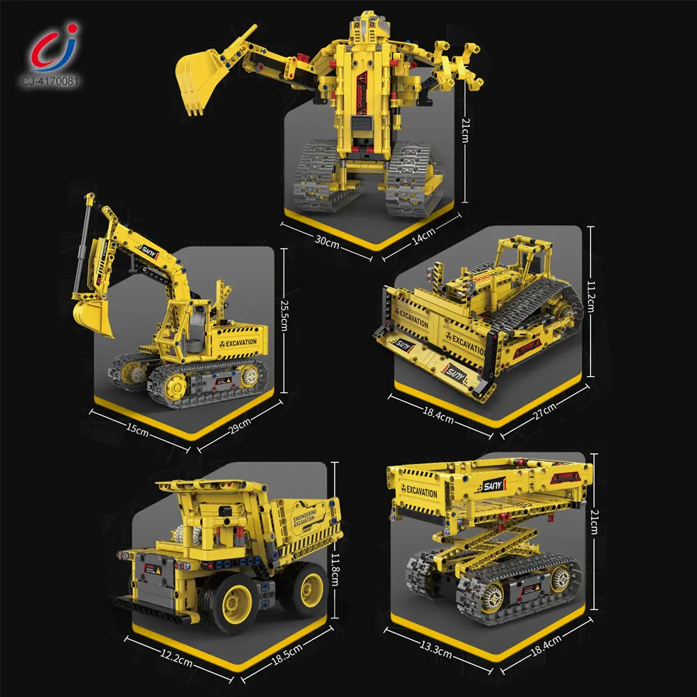 Wholesale 5-in-1 Engineering Building Set With RC & APP, STEM Educational Toy - Bulk Science Educational Toys - الصورة 2