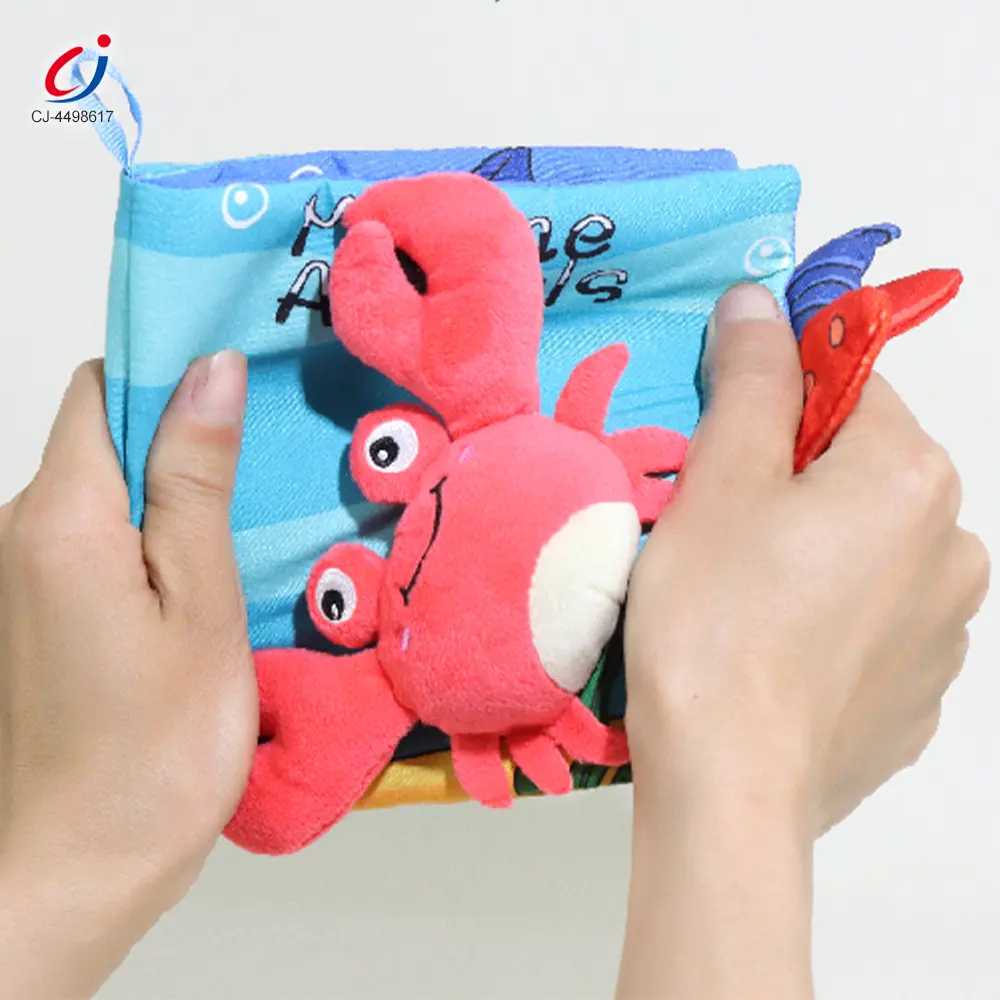 Wholesale Animal Soft Books with Crinkle Tails, Early Education Toy Supplies - 图片 5
