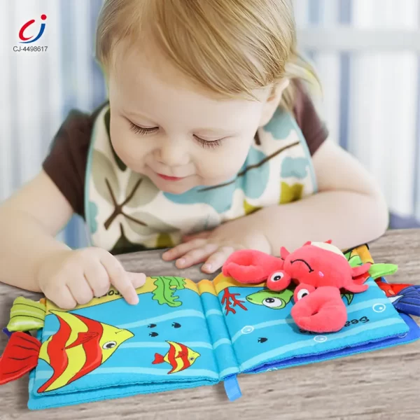 Wholesale Animal Soft Books with Crinkle Tails, Early Education Toy Supplies
