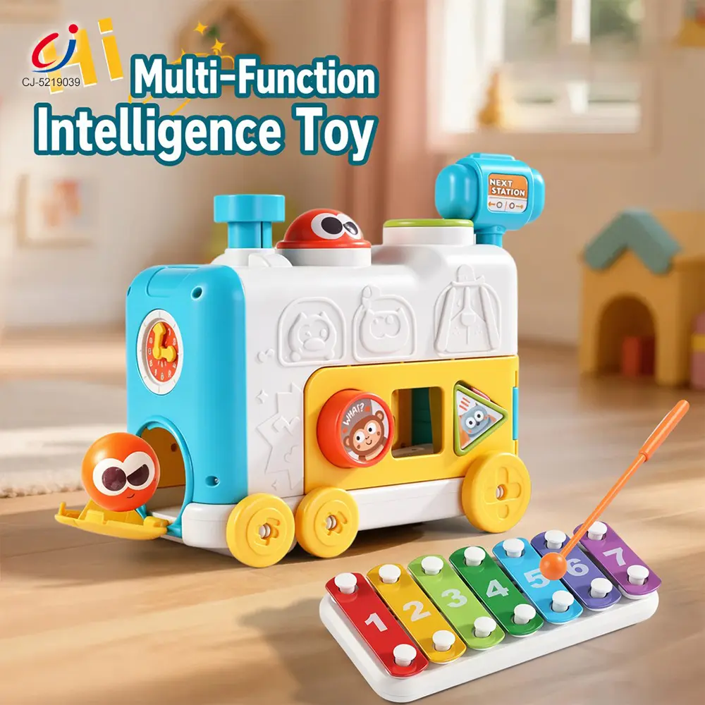 Wholesale 6-in-1 Multi-Function Activity Train Toy, Baby Montessori Sensory Toys Supply - Image 2