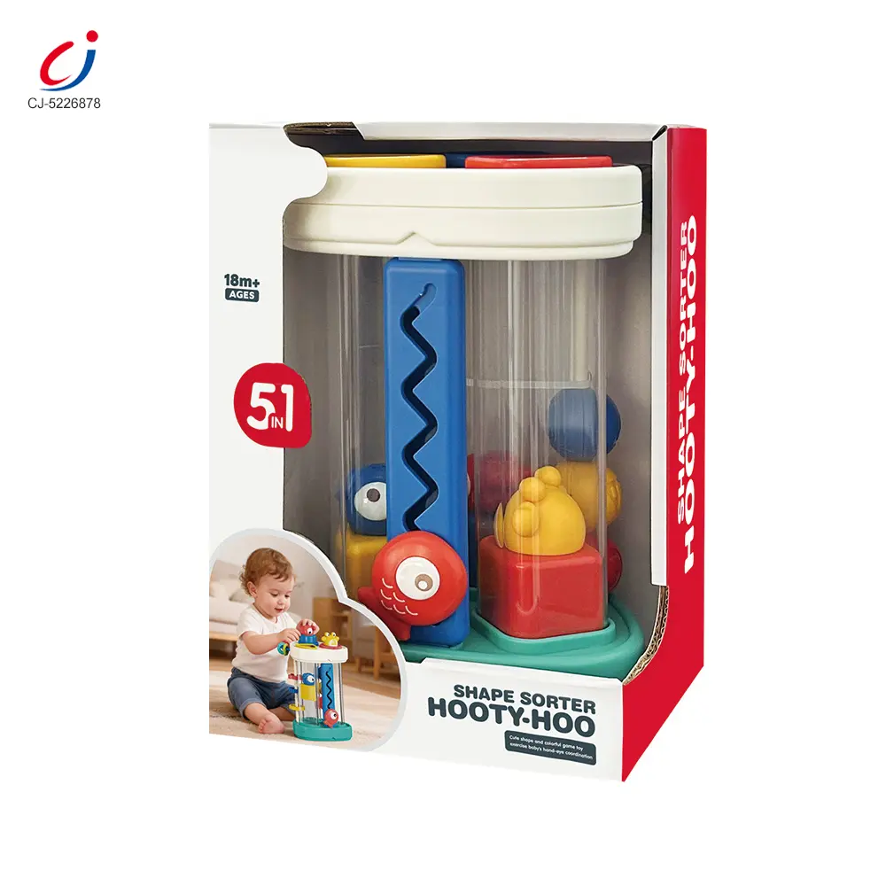 Wholesale Multifunctional Baby Shape Sorter Hooty Sound Tube Toy - Bulk Baby Puzzle Toys - Image 5