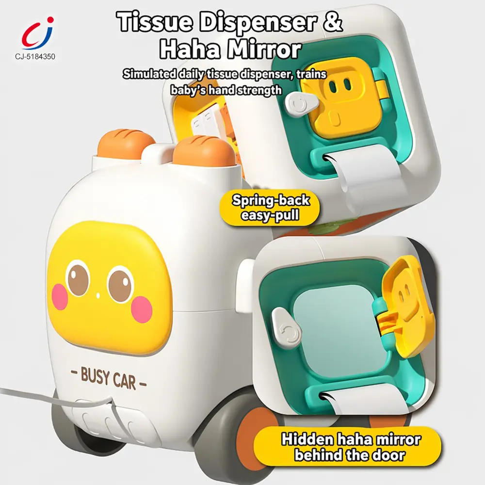Wholesale Take-Apart Busy Bus, 6-in-1 Baby Activity Cube Bus Toy with Lights & Music - Image 3