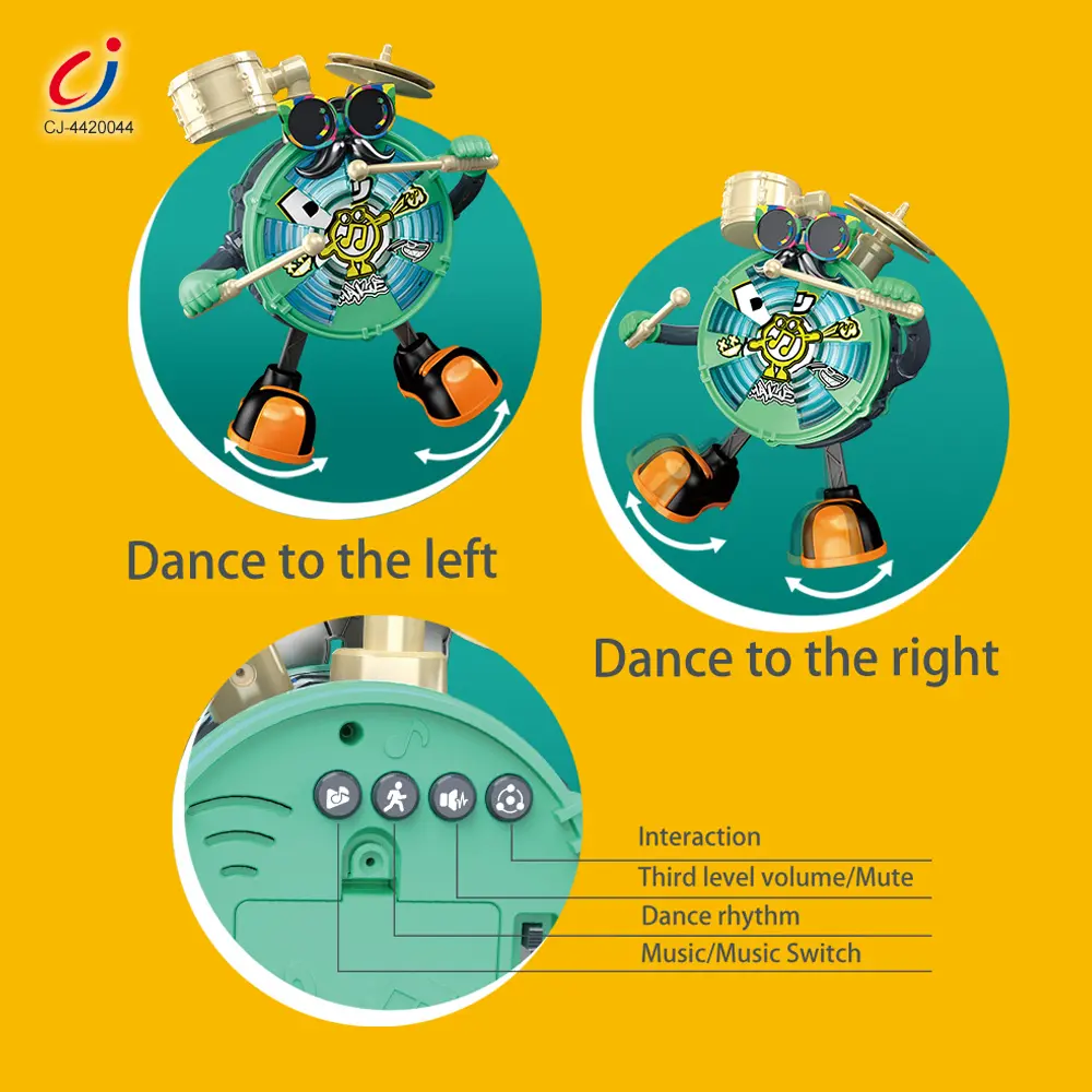 Wholesale Baby Dancing Drum Instrument Electric Music Robot Toy - Preschool Educational Toys - 图片 5