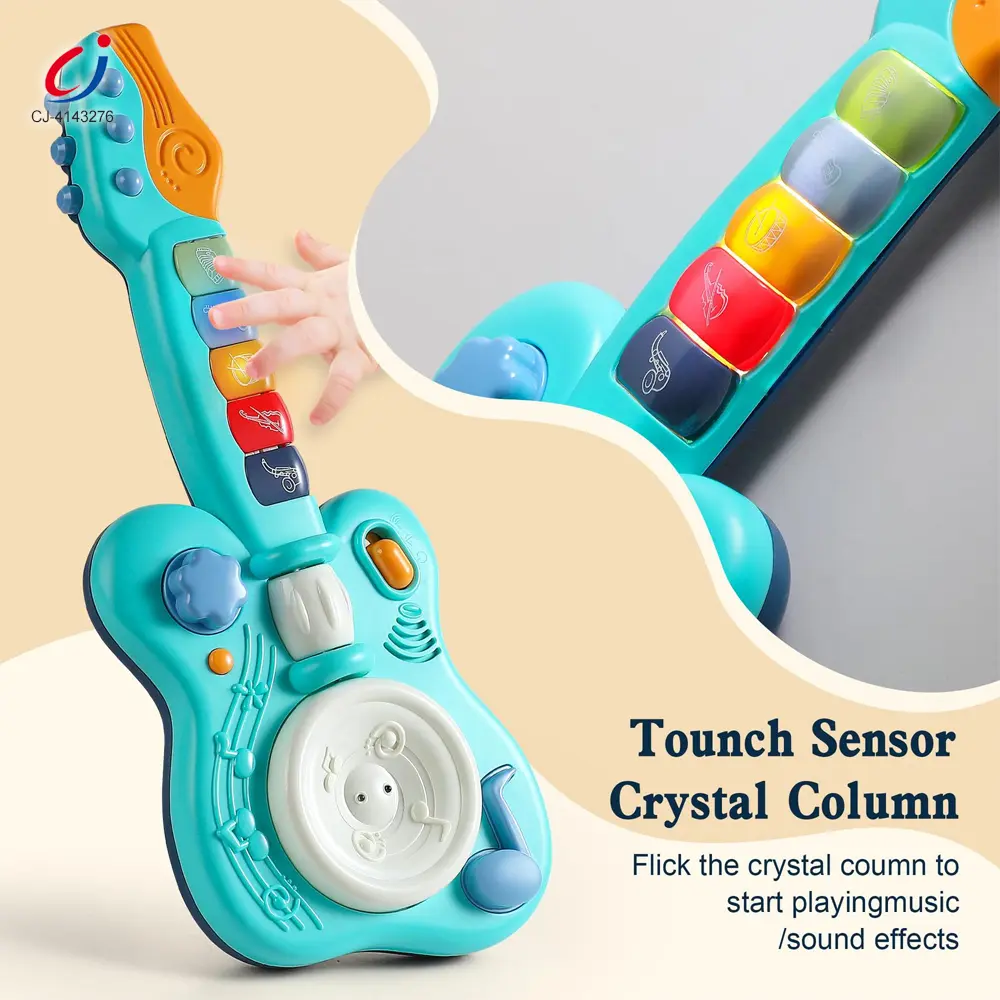 Wholesale Kids' Guitar Toys with LED Lights & Sound, Interactive Early Learning Supply - الصورة 5