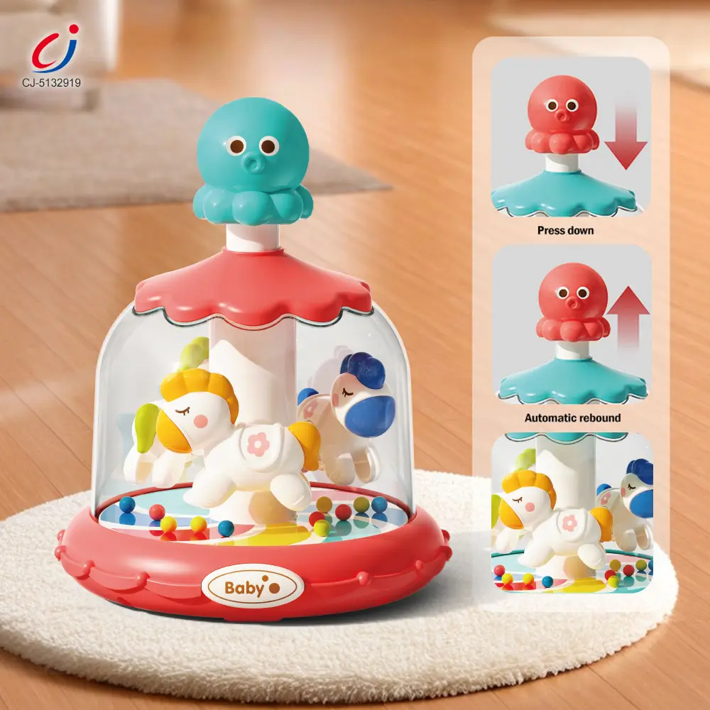 Wholesale Press and Spin Carousel Toy, Baby Early Education Training - Baby Toys Manufacturer - 图片 3