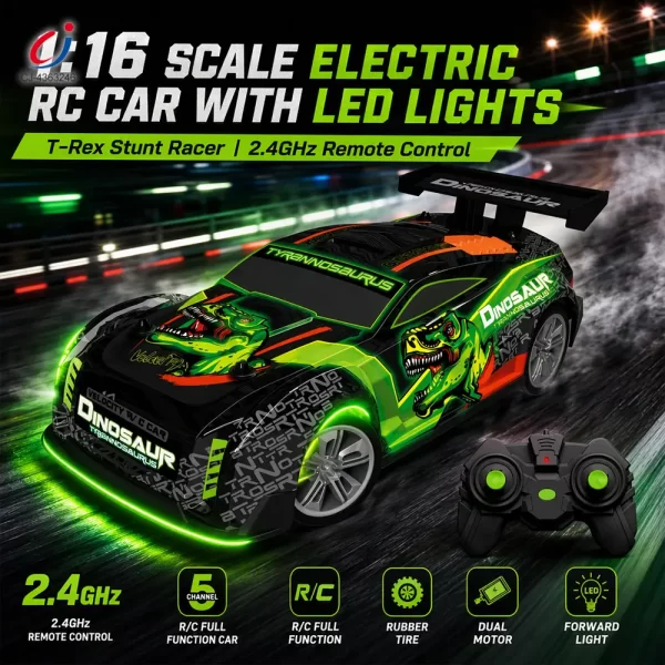 Wholesale 1:16 Scale RC Drift Car with Dual Motors - European-Certified Toy Supply