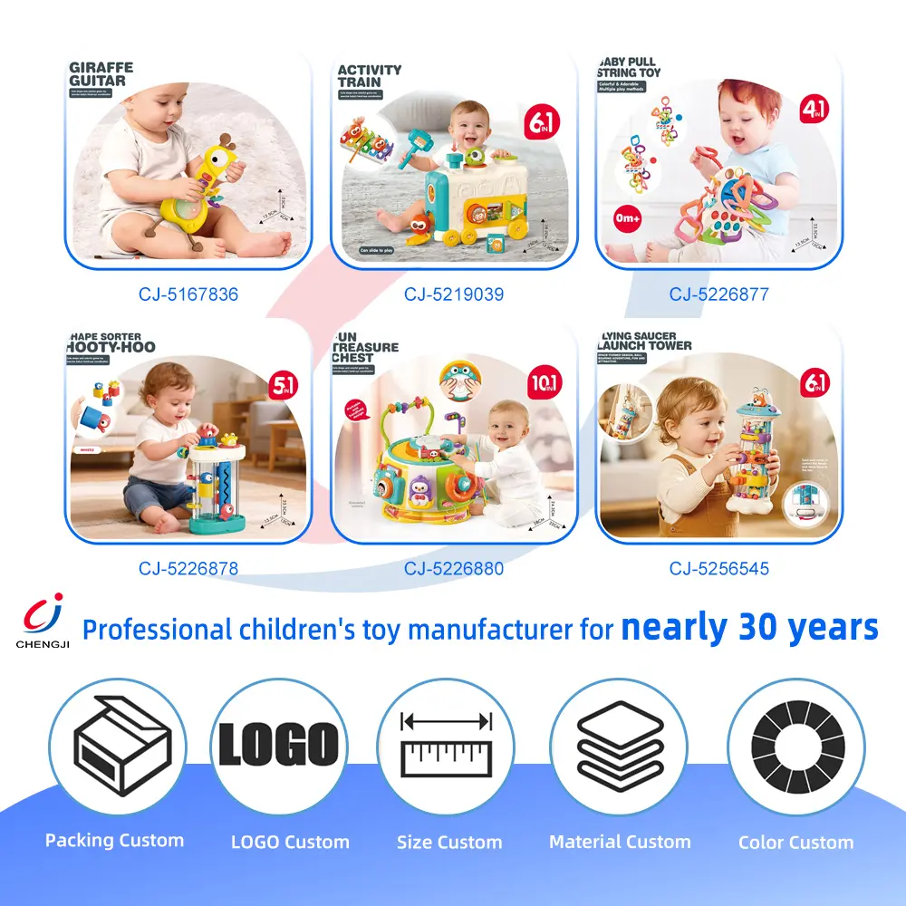 Wholesale Montessori Busy Board Toys, Spinning, Sliding & Fine Motor Skill Activities Learning Toy - الصورة 4