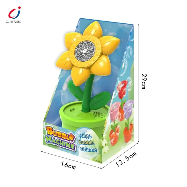 Wholesale Sunflower Bubble Machine with Music & Lights for Kids