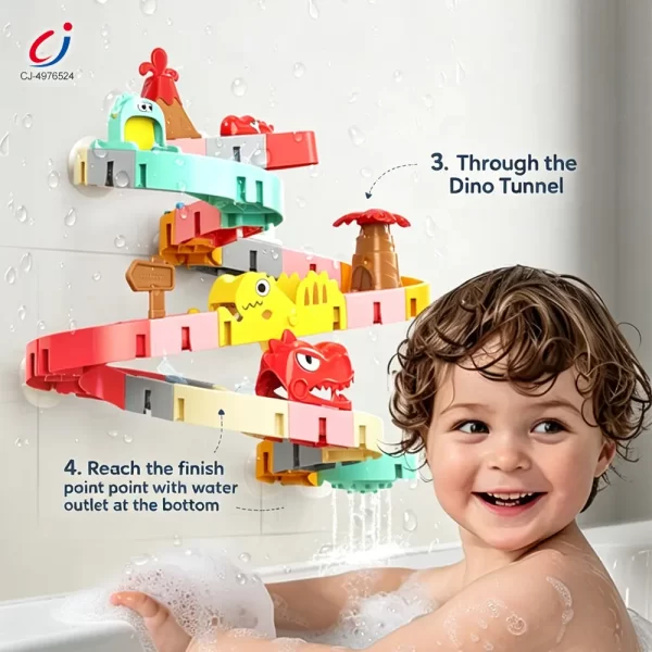 Wholesale Bath Toys, Water Slide Building Toy for Toddlers - Bulk Baby Toys