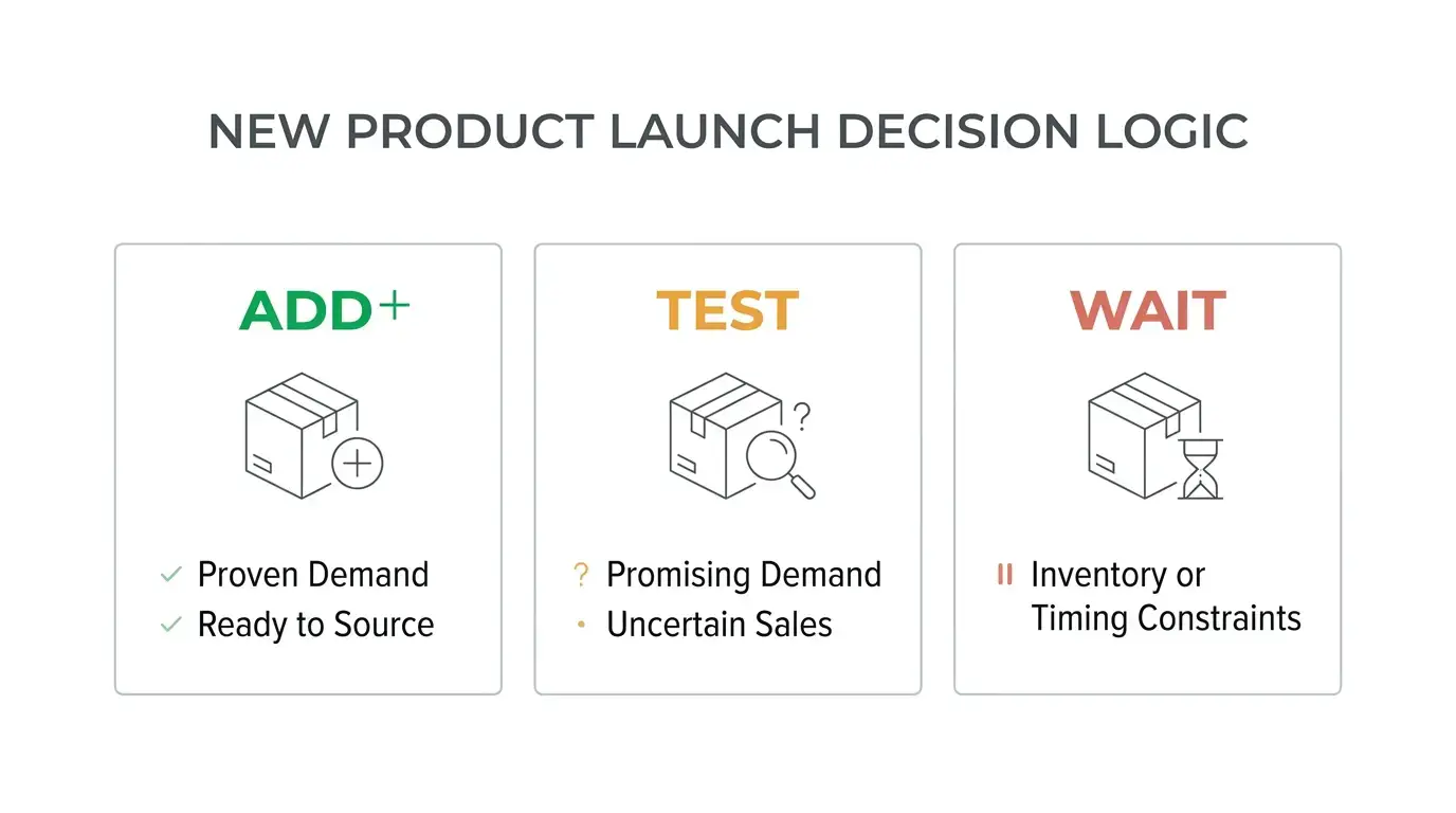 Add, test, or wait decision framework for introducing new toys