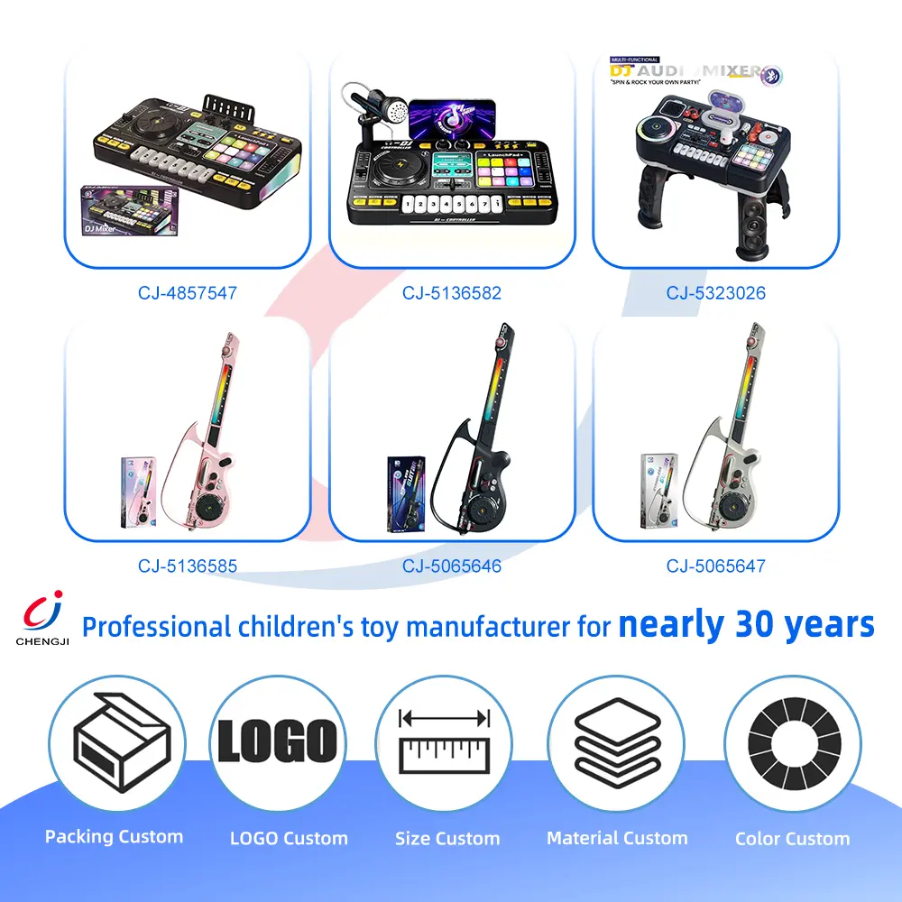 Wholesale Kids DJ Mixer Toy with Bluetooth, Turntable, Piano Keys & Microphone - Cool Educational Toys - 画像 (5)