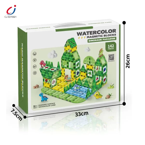 Wholesale Dinosaur Theme Magnetic Tiles, Building Blocks Set - Chinese Building Block Toys