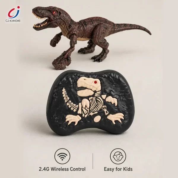 Wholesale 2.4GHz RC T-Rex Dinosaur Toy with Mist Spray, Light & Sound