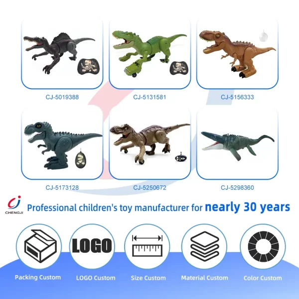 Wholesale 2.4GHz RC T-Rex Dinosaur Toy with Mist Spray, Light & Sound