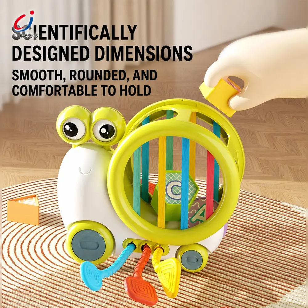 Wholesale Baby Snail Sensory Shape Sorter Blocks Pull String Toy - Baby Development Toys - 이미지 2