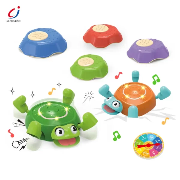 Wholesale Turtle Stepping Stone Toy For Kids' Coordination and Balance Training, Lights & Sound Effects