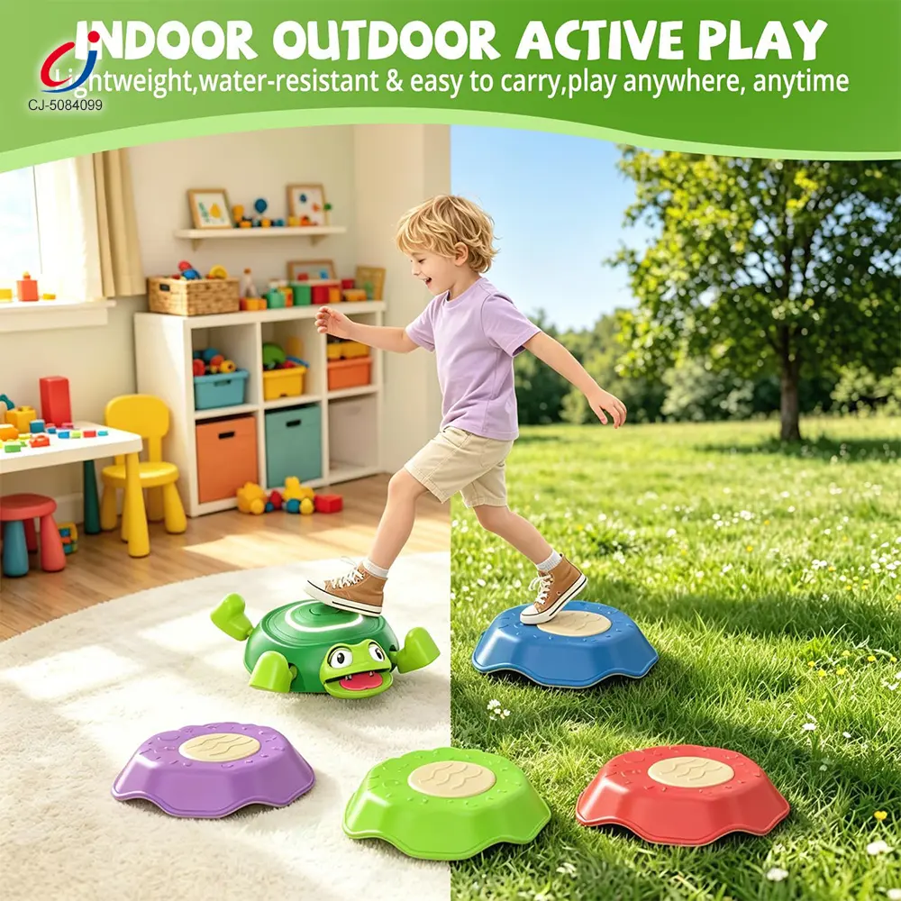 Wholesale Turtle Stepping Stone Toy For Kids' Coordination and Balance Training, Lights & Sound Effects – Image 6