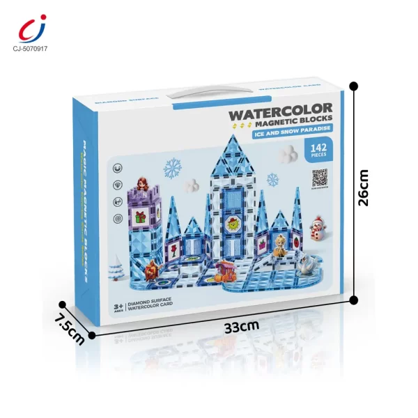 Wholesale Winter Ice Theme Magnetic Tile Building Blocks - Building Blocks Toys Manufacturer